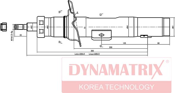 Dynamatrix DSA333727 - Амортизатор unicars.by