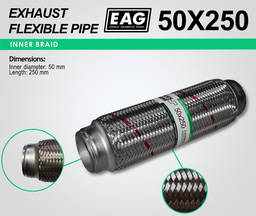 EAG 50X250 - Гофрированная труба, выхлопная система unicars.by