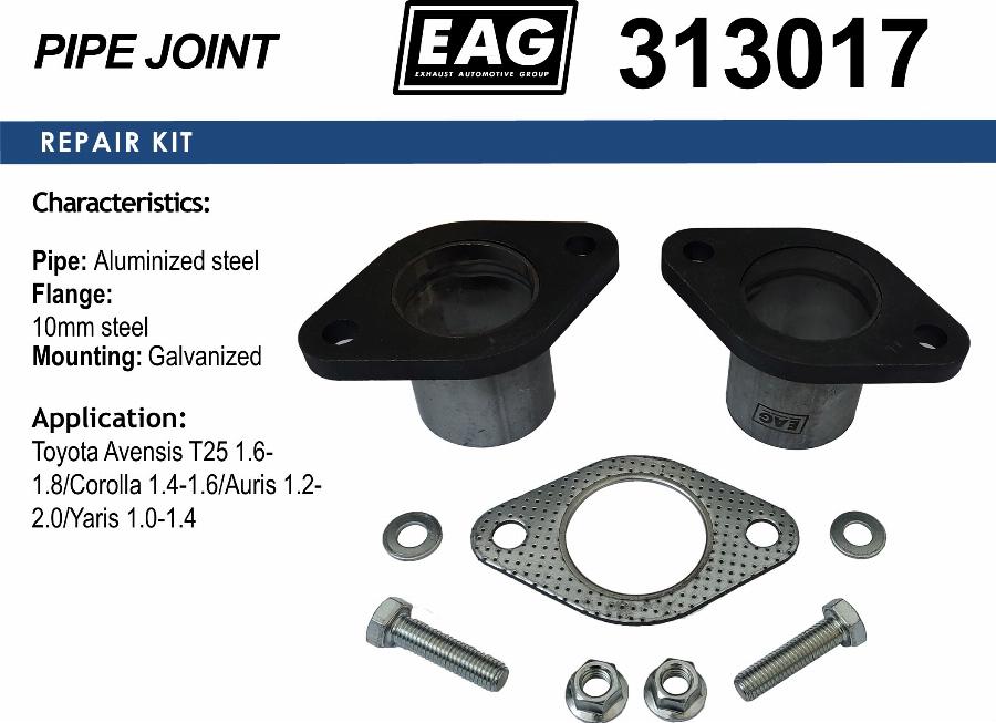 EAG 313017 - Фланец, труба выхлопного газа unicars.by