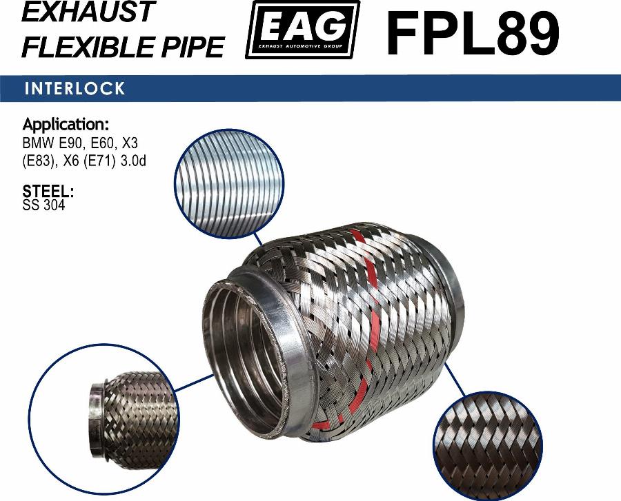 EAG FPL89 - Гофрированная труба, выхлопная система unicars.by