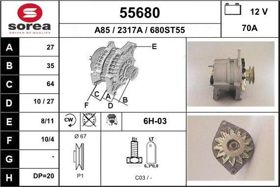 EAI 55680 - Генератор unicars.by