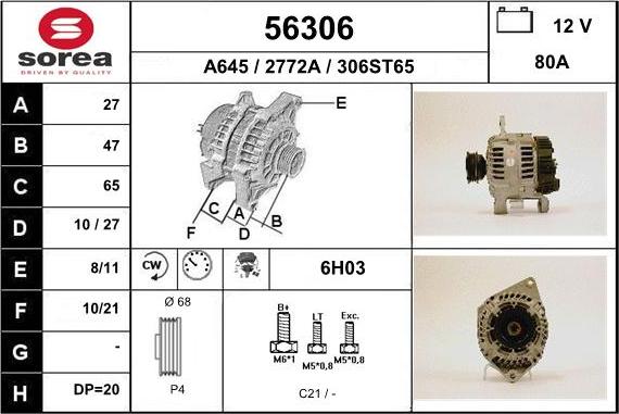 EAI 56306 - Генератор unicars.by