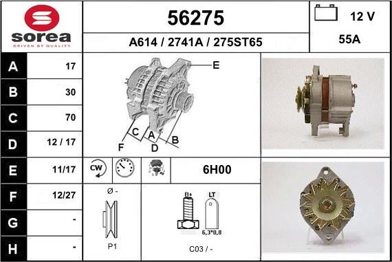 EAI 56275 - Генератор unicars.by