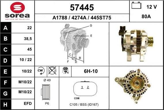 EAI 57445 - Генератор unicars.by