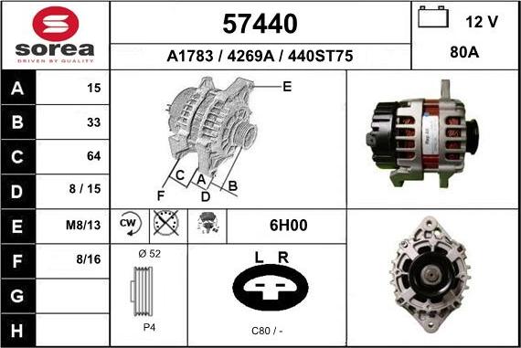 EAI 57440 - Генератор unicars.by