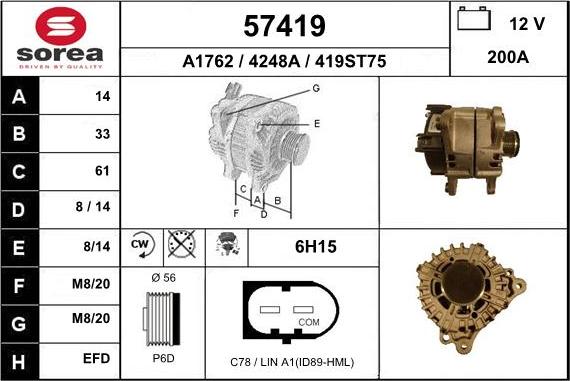 EAI 57419 - Генератор unicars.by