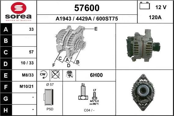 EAI 57600 - Генератор unicars.by