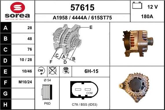 EAI 57615 - Генератор unicars.by