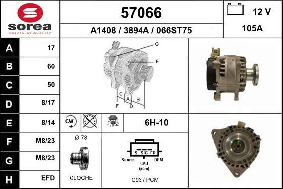 EAI 57066 - Генератор unicars.by