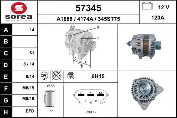 EAI 57345 - Генератор unicars.by