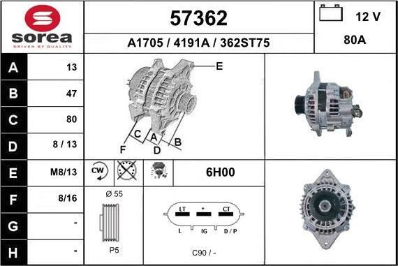 EAI 57362 - Генератор unicars.by