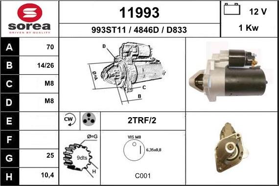 EAI 11993 - Стартер unicars.by