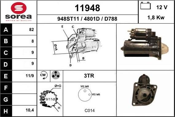 EAI 11948 - Стартер unicars.by