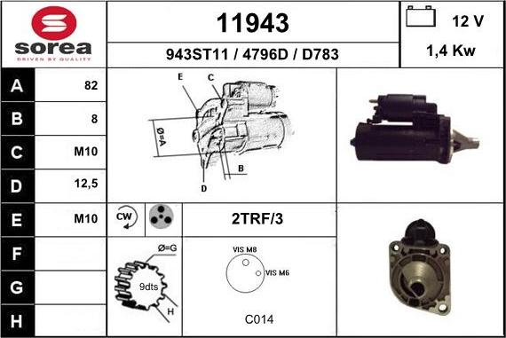 EAI 11943 - Стартер unicars.by