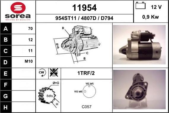 EAI 11954 - Стартер unicars.by