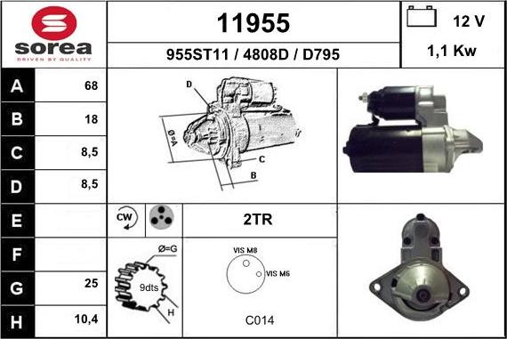 EAI 11955 - Стартер unicars.by