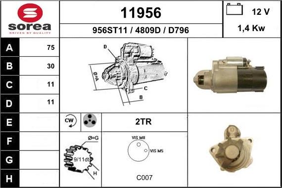 EAI 11956 - Стартер unicars.by