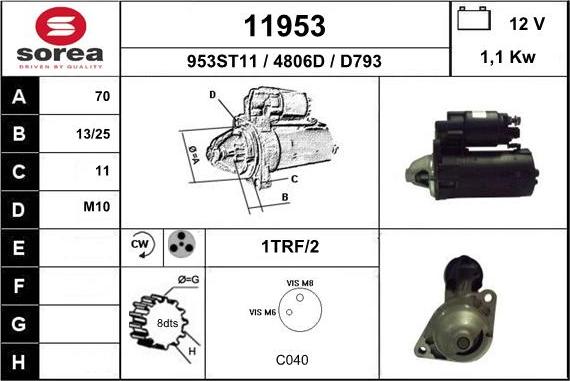 EAI 11953 - Стартер unicars.by