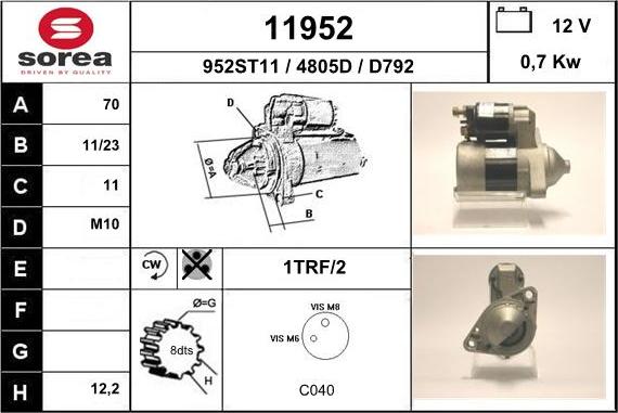 EAI 11952 - Стартер unicars.by