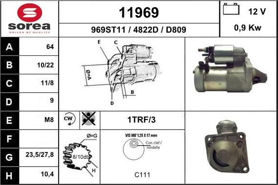 EAI 11969 - Стартер unicars.by