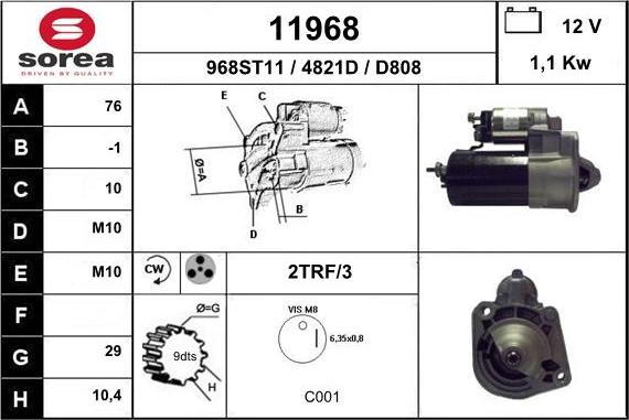 EAI 11968 - Стартер unicars.by