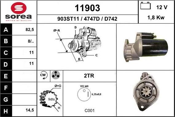 EAI 11903 - Стартер unicars.by