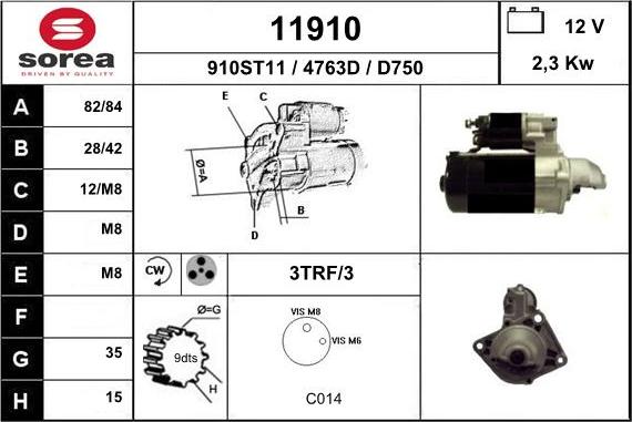 EAI 11910 - Стартер unicars.by