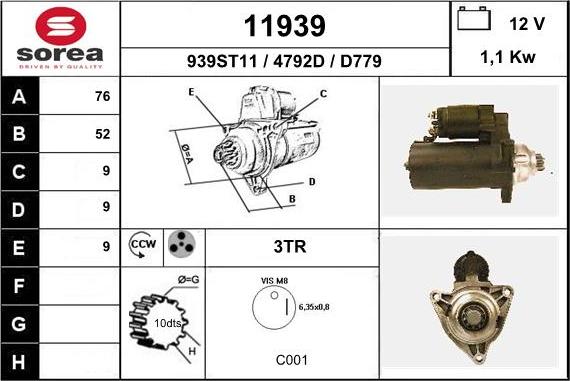 EAI 11939 - Стартер unicars.by