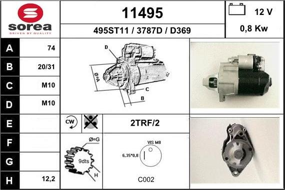 EAI 11495 - Стартер unicars.by