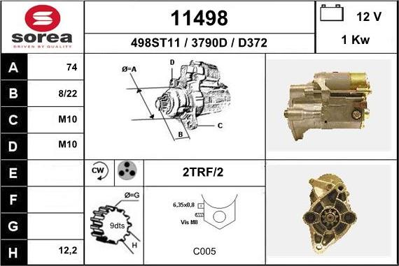 EAI 11498 - Стартер unicars.by