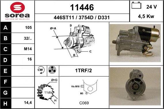 EAI 11446 - Стартер unicars.by