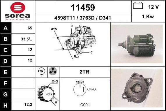 EAI 11459 - Стартер unicars.by