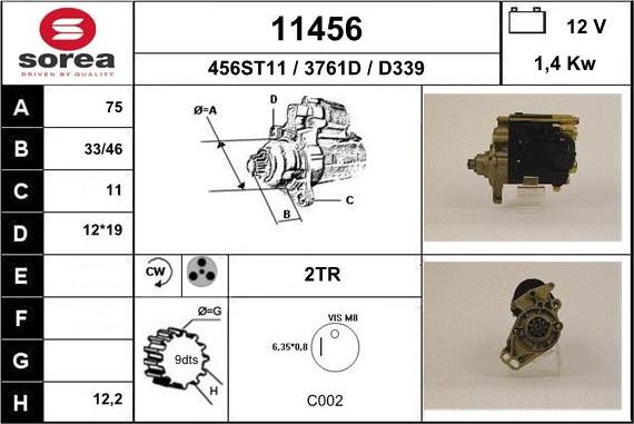 EAI 11456 - Стартер unicars.by