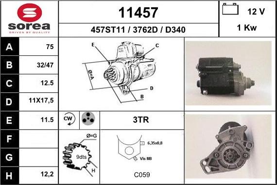 EAI 11457 - Стартер unicars.by