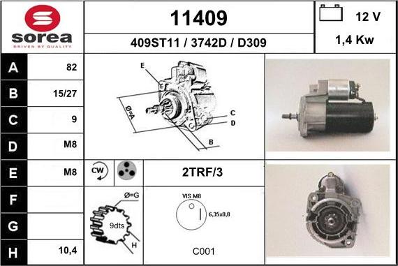 EAI 11409 - Стартер unicars.by