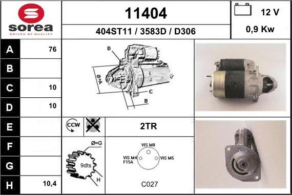 EAI 11404 - Стартер unicars.by