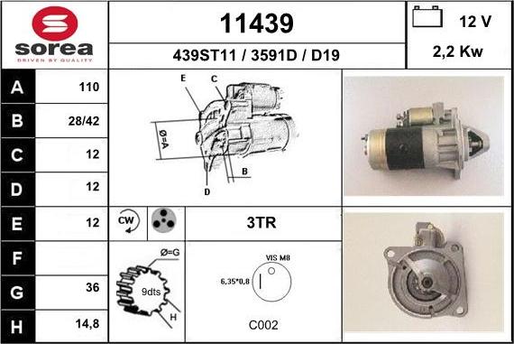 EAI 11439 - Стартер unicars.by