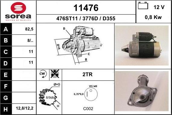 EAI 11476 - Стартер unicars.by