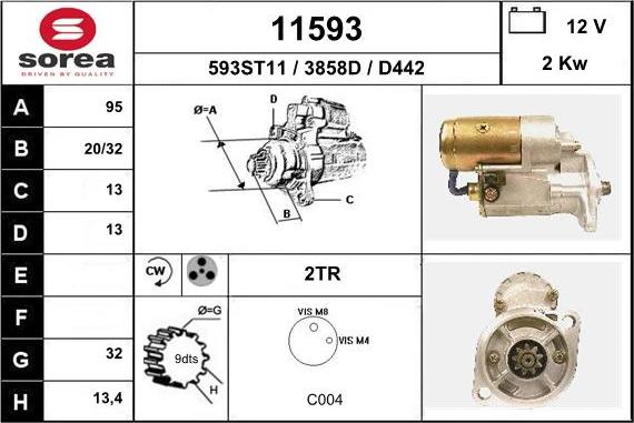 EAI 11593 - Стартер unicars.by