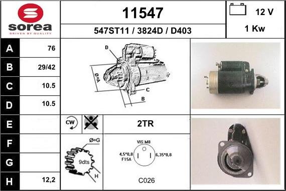 EAI 11547 - Стартер unicars.by