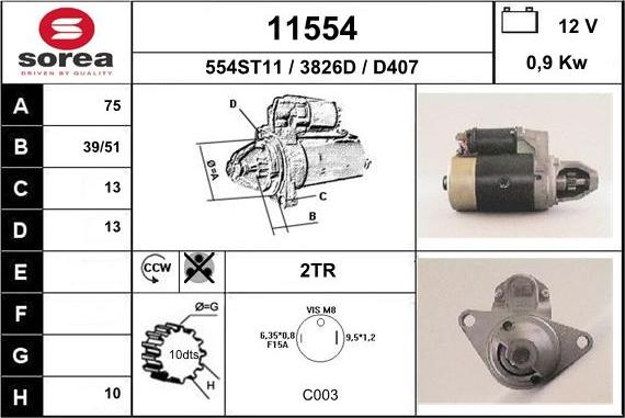 EAI 11554 - Стартер unicars.by