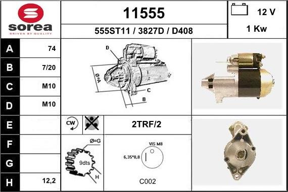 EAI 11555 - Стартер unicars.by