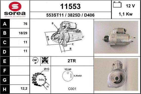 EAI 11553 - Стартер unicars.by