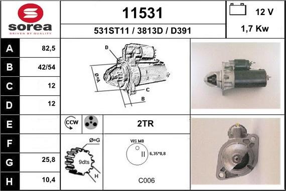 EAI 11531 - Стартер unicars.by