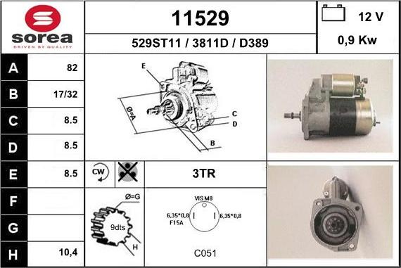 EAI 11529 - Стартер unicars.by