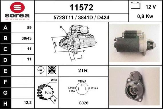 EAI 11572 - Стартер unicars.by