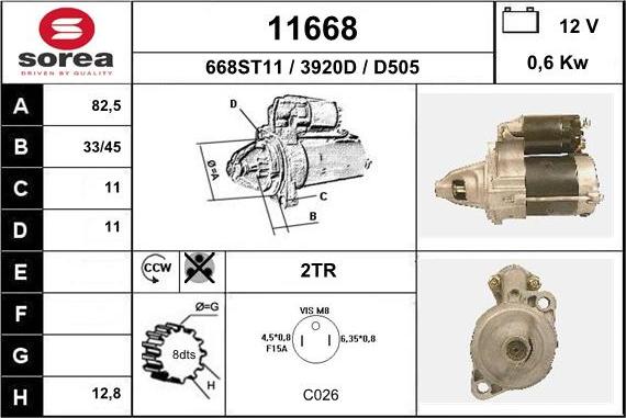 EAI 11668 - Стартер unicars.by