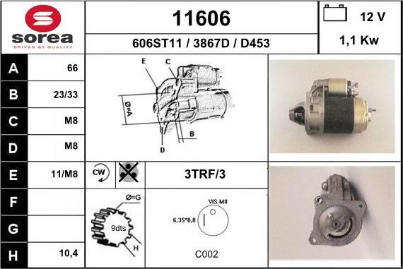 EAI 11606 - Стартер unicars.by