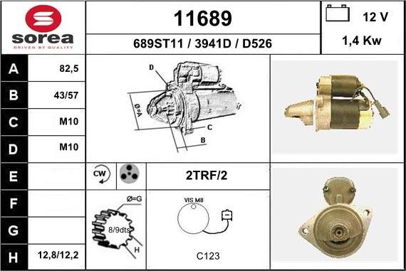 EAI 11689 - Стартер unicars.by