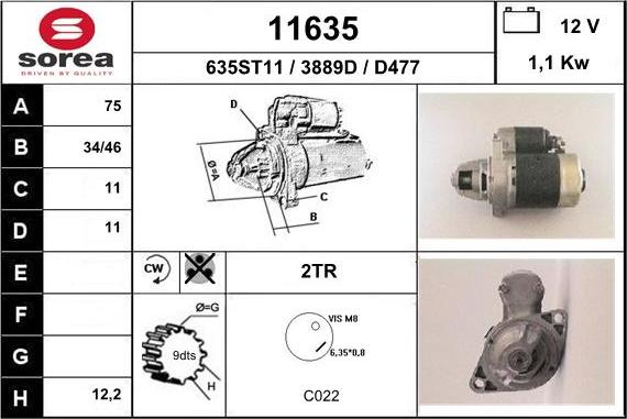 EAI 11635 - Стартер unicars.by